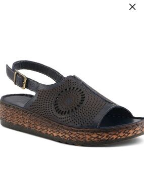 NWOT Spring Step Cordero Slingback Navy Sandal(size 9)